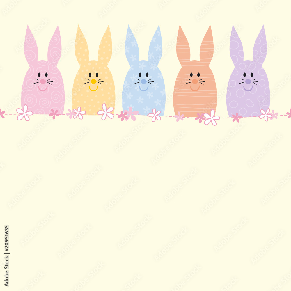 Obraz premium Background Bunnies