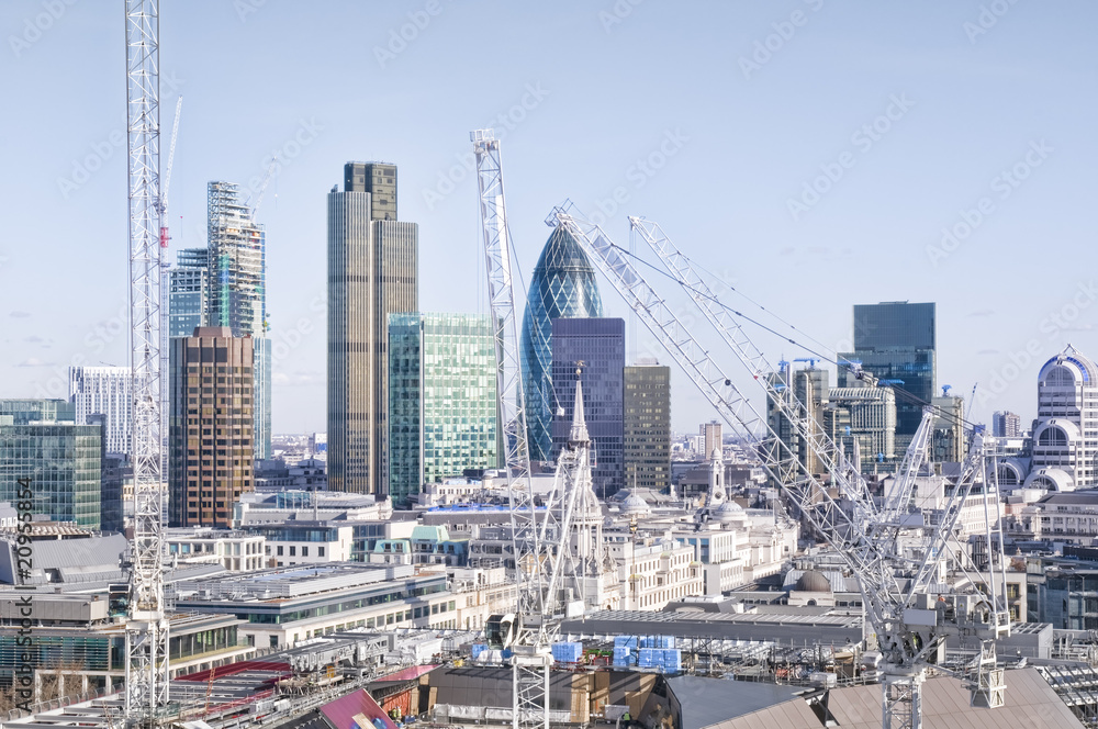 Naklejka premium Panoramę Londynu