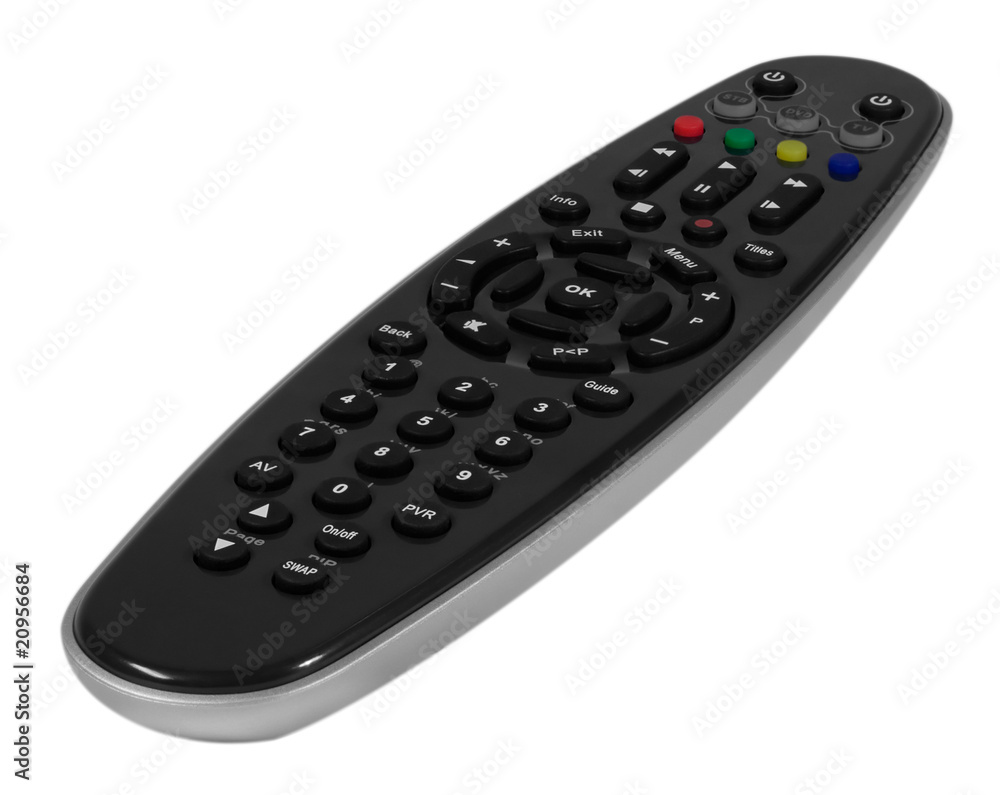Modern universal tv video and IPTV remote control Modern universal tv video and IPTV remote control