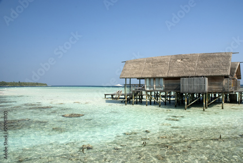 Overwater villa  Maldives