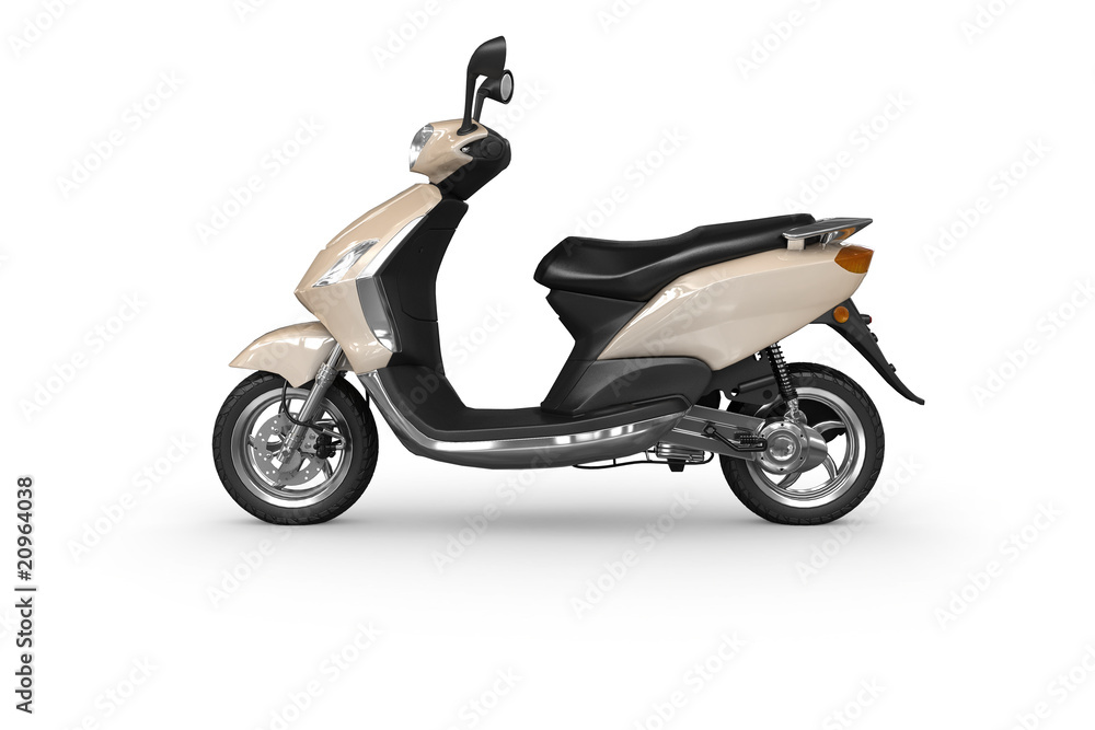 Fototapeta premium Scooter - isolated side view