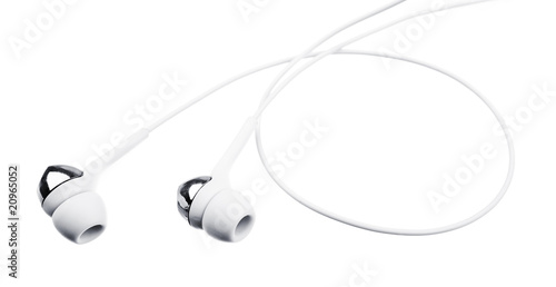 Ear-phones isolated on the white..