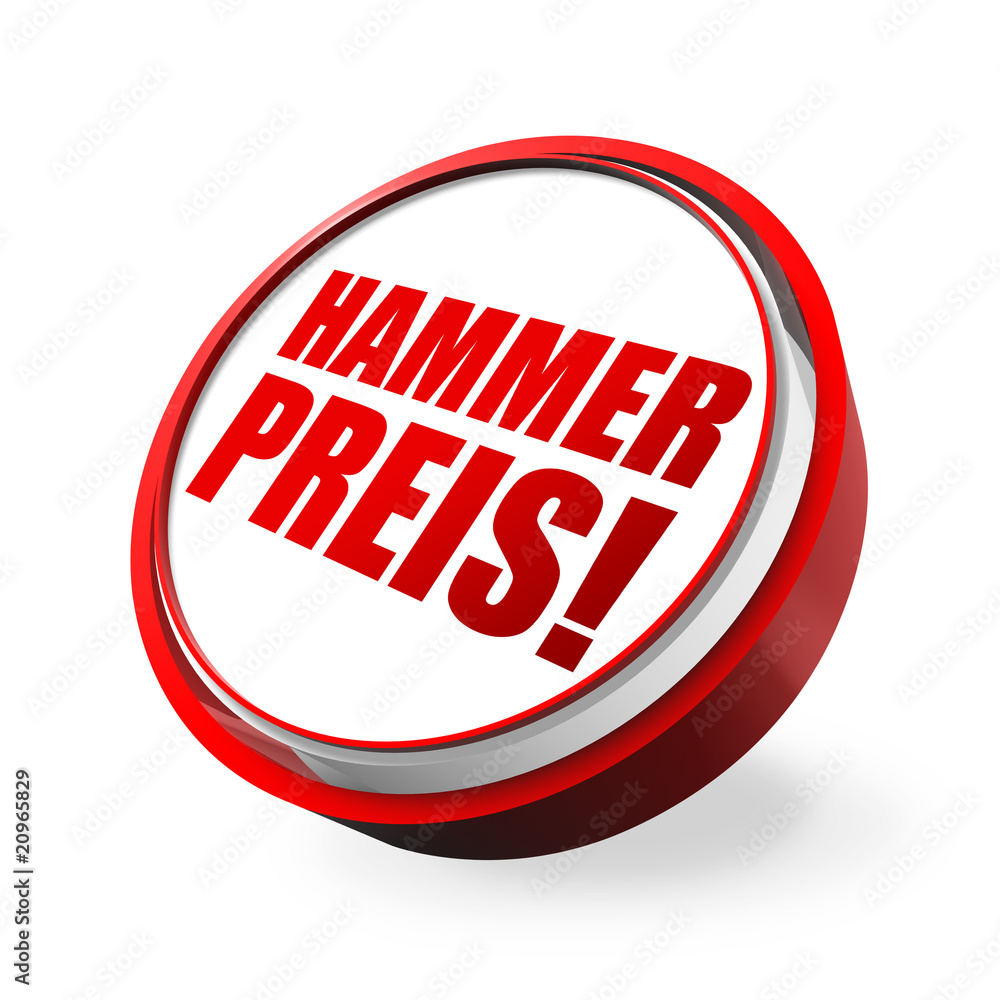 Hammer Preis! Button, Icon Stock Illustration | Adobe Stock