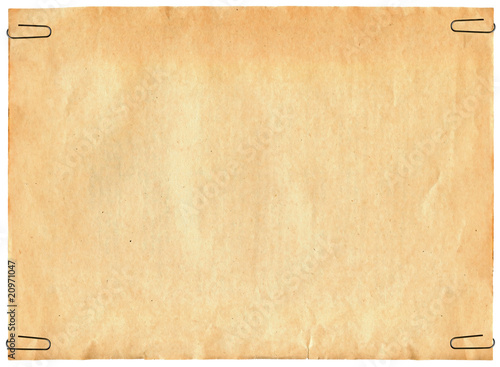 Vintage old paper texture with clip to background