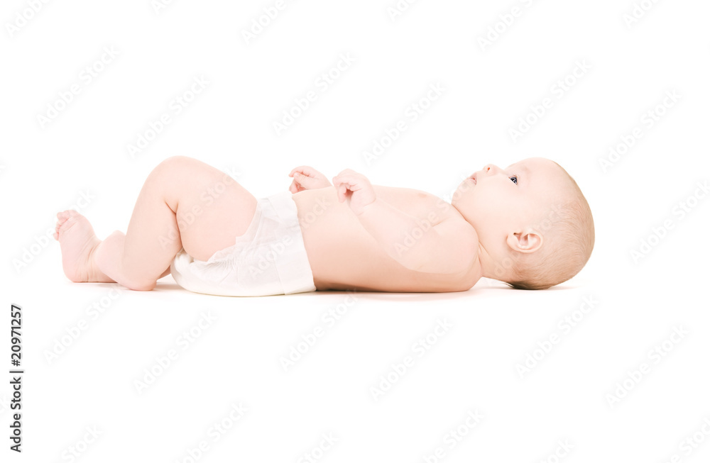 laying baby boy in diaper laying baby boy in diaper