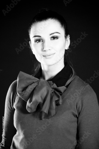 Fotografía Woman portrait. BW photo.