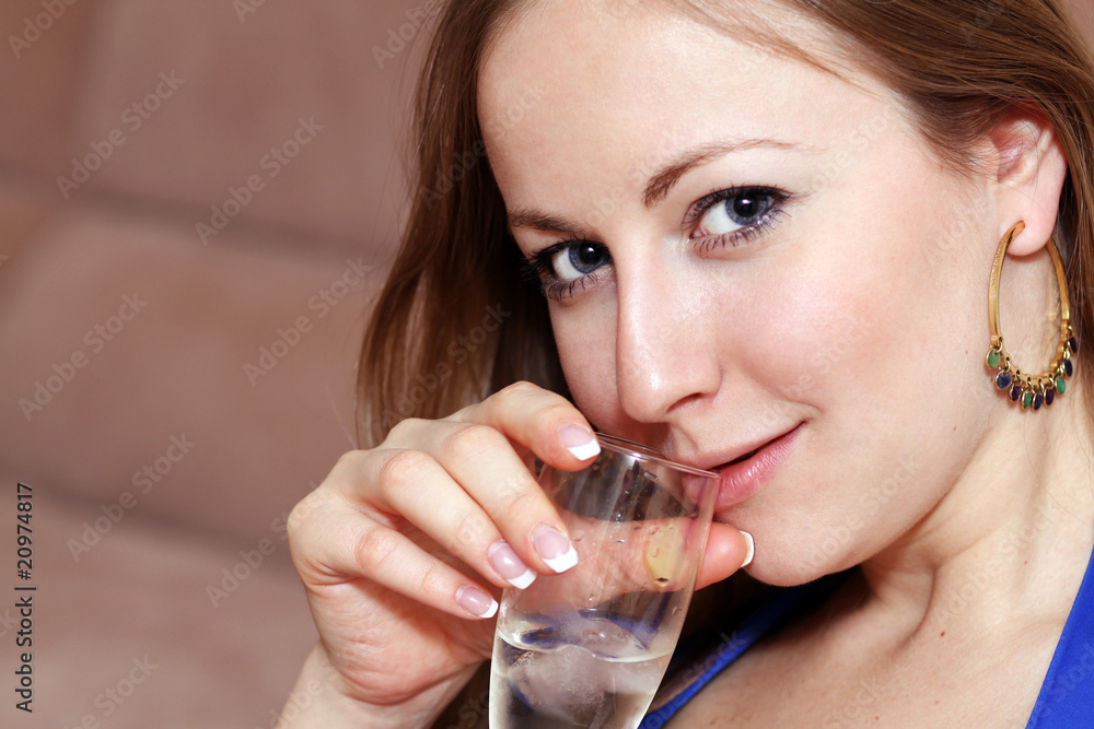 beautiful blond woman holding a fancy drink beautiful blond woman holding a fancy drink