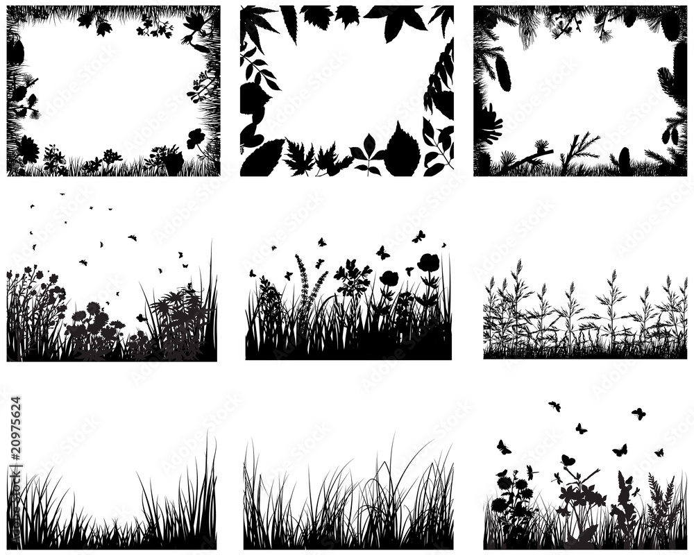 meadow silhouettes meadow silhouettes