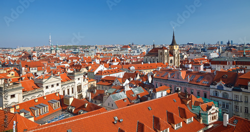 Red roofs of Old Town, Prague, Czech Republic
