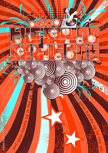 Partyflyer Vorlage Retro