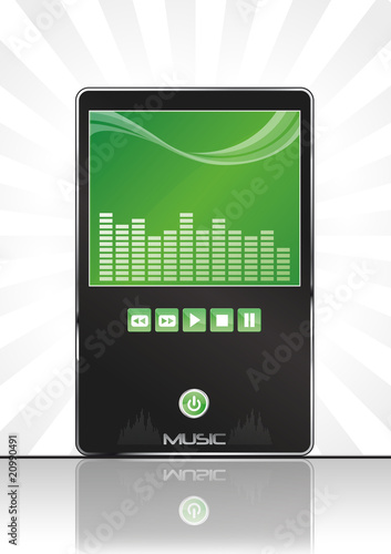 Obraz na płótnie Lettore MP3