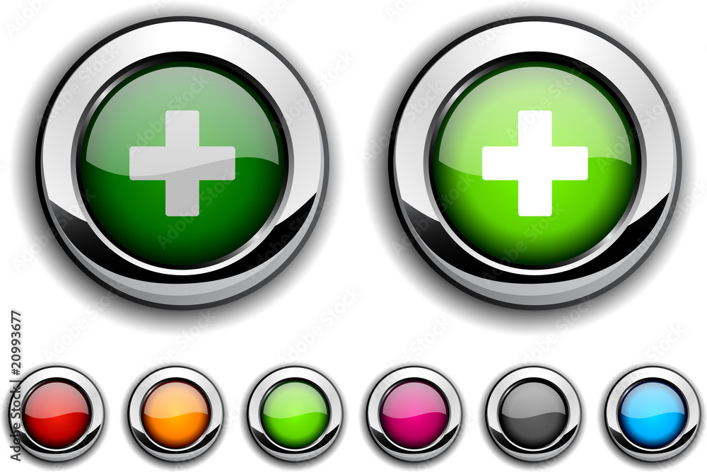 Obraz premium Switzerland button.