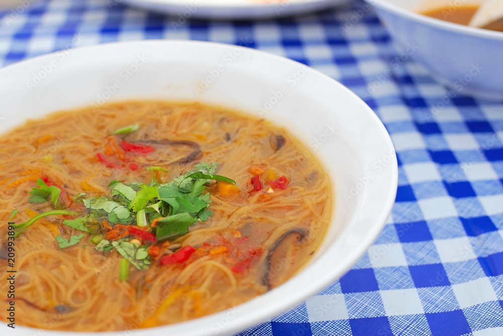 Chinese style vegetarian noodles Chinese style vegetarian noodles