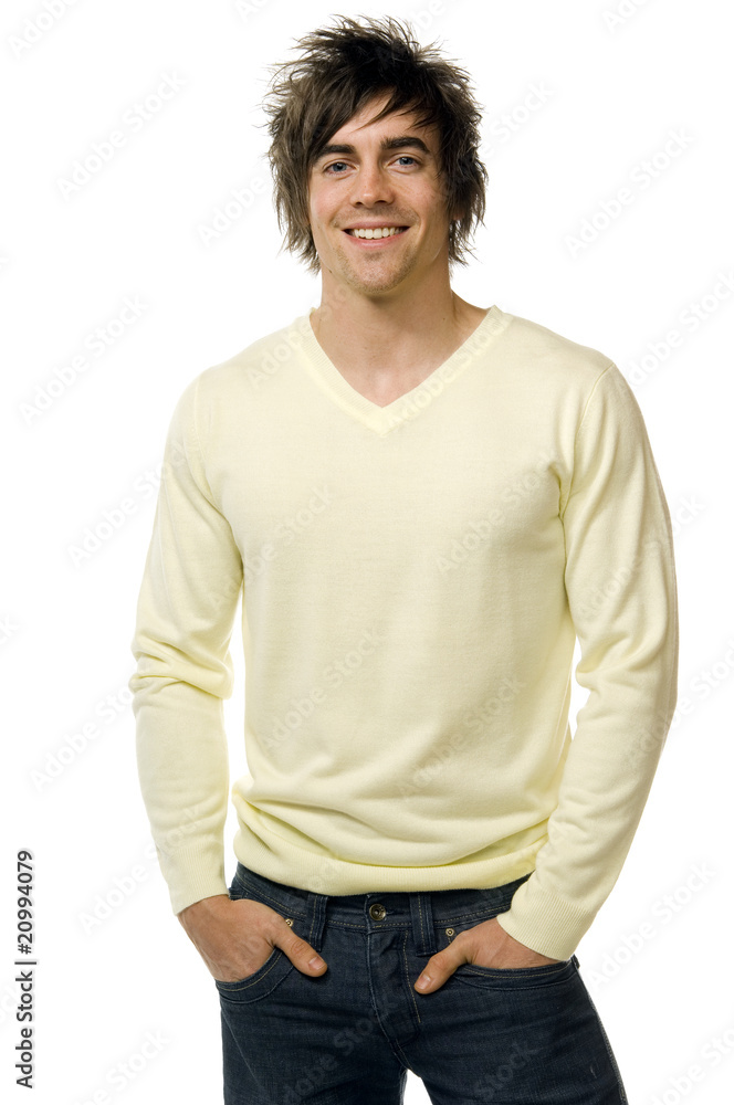young man smart casual isolated on white background young man smart casual isolated on white background