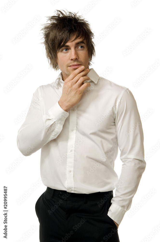 business man isolated on a white background business man isolated on a white background