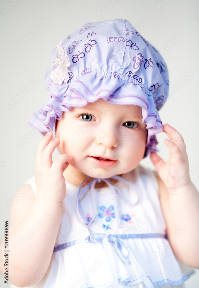 Portrait of a cute baby girl Portrait of a cute baby girl