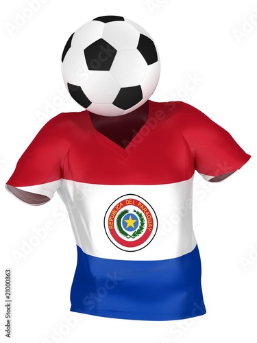 Fototapeta Naklejka Na Ścianę i Meble -  National Soccer Team of Paraguay | All Teams Collection |