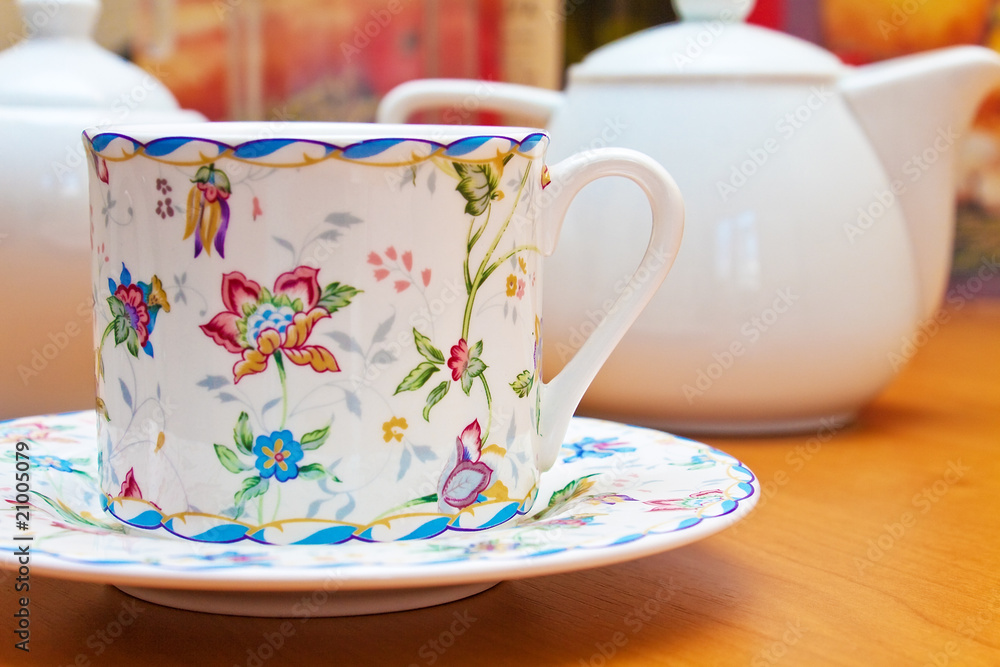 Fototapeta premium Porcelain crockery