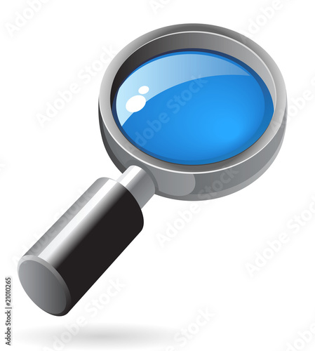 Isometric icon of lens