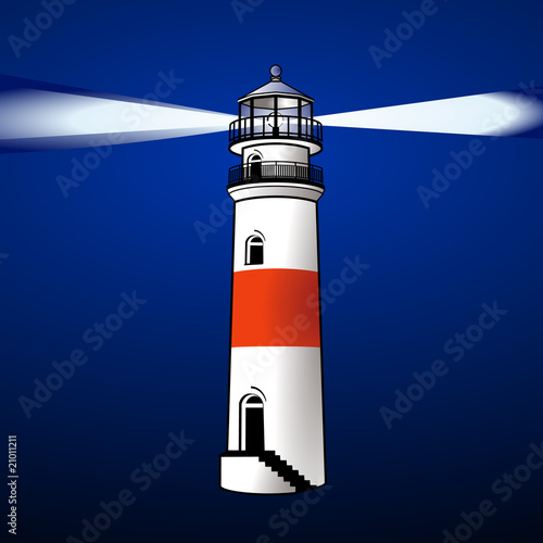leuchtturm bei Nacht