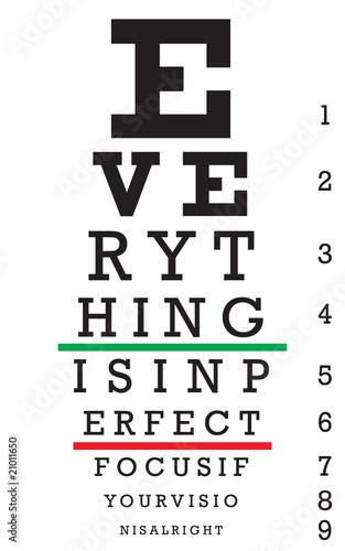 Optometry Eye Chart Illustration
