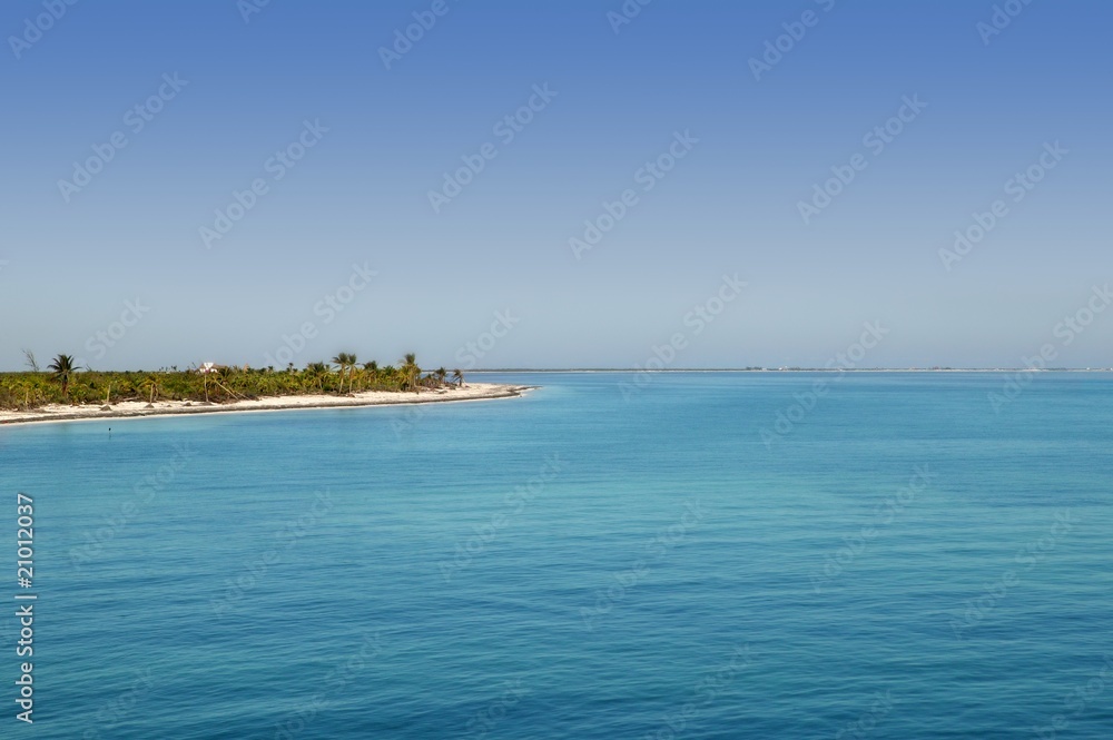 Caribbean Mexican turquioise sea view