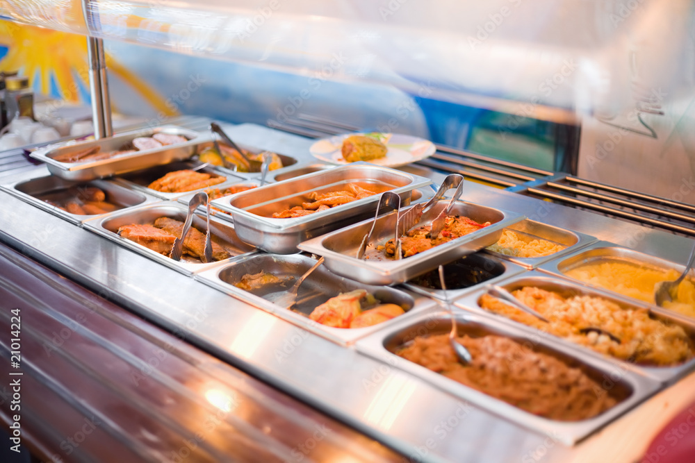 meal in lunch counter at public catering restaurant