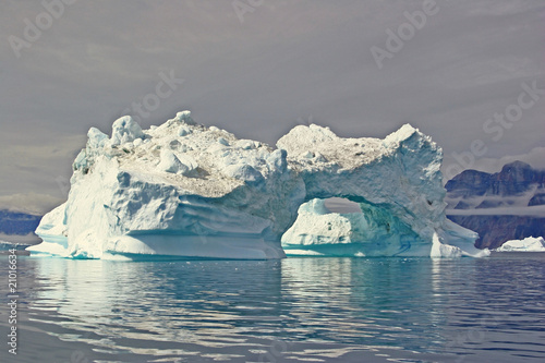 Ice mountain in Uummannaq Fjord  Greenland.