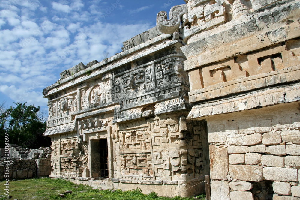 Mayan Temple - The Nunnery in Chichen Itza.Mexico