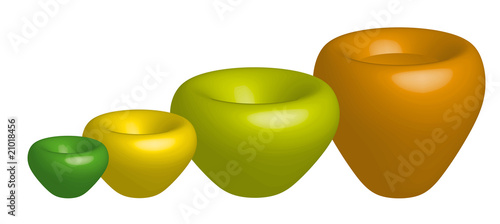 vasi colorati