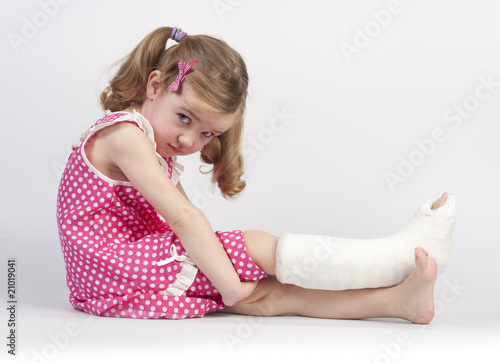 Injured girl