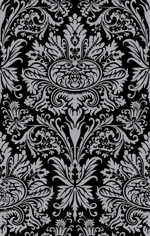 Vector. Seamless damask pattern Vector. Seamless damask pattern