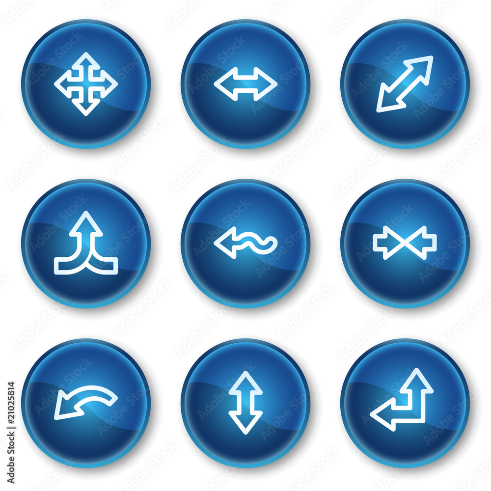 Arrows web icons set 2, blue circle buttons Arrows web icons set 2, blue circle buttons