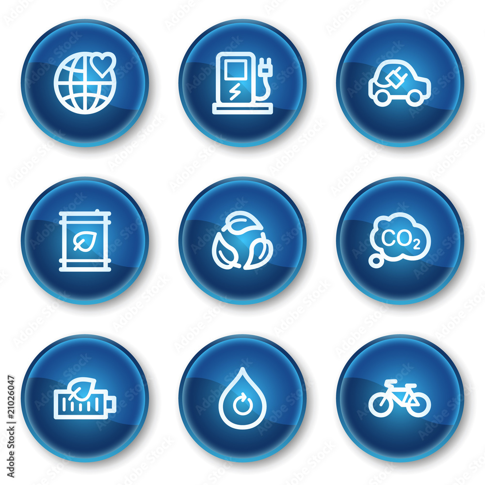 Ecology web icons set 4, blue circle buttons Ecology web icons set 4, blue circle buttons