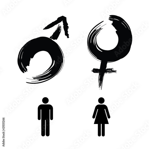gender sign, man and woman