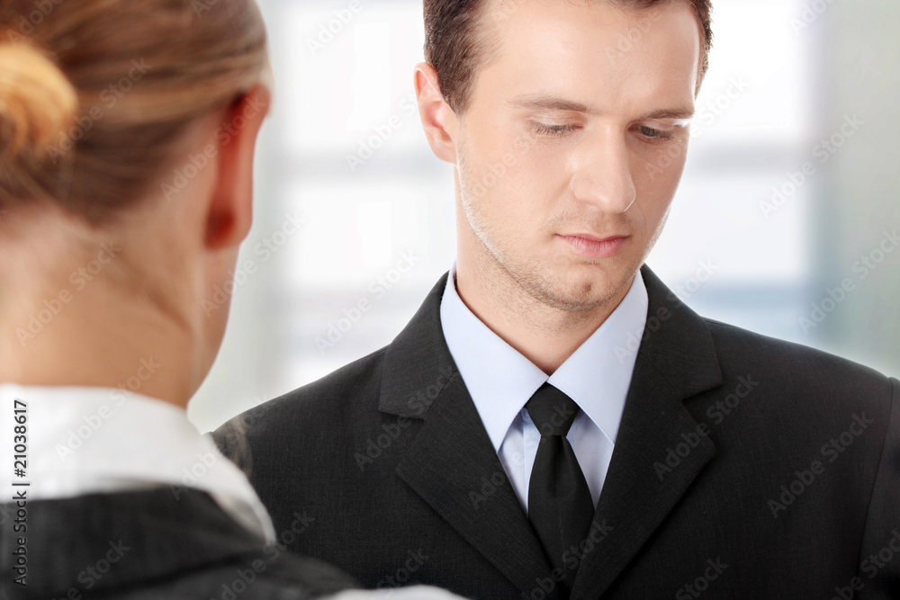 Young attractive business people Young attractive business people