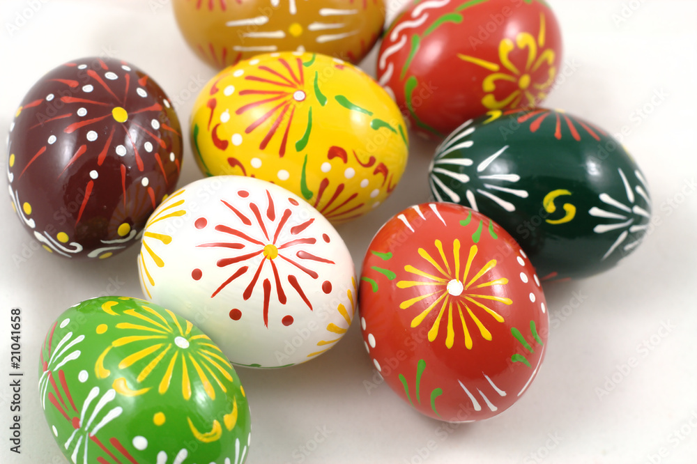 Colorful Easter eggs. Colorful Easter eggs.