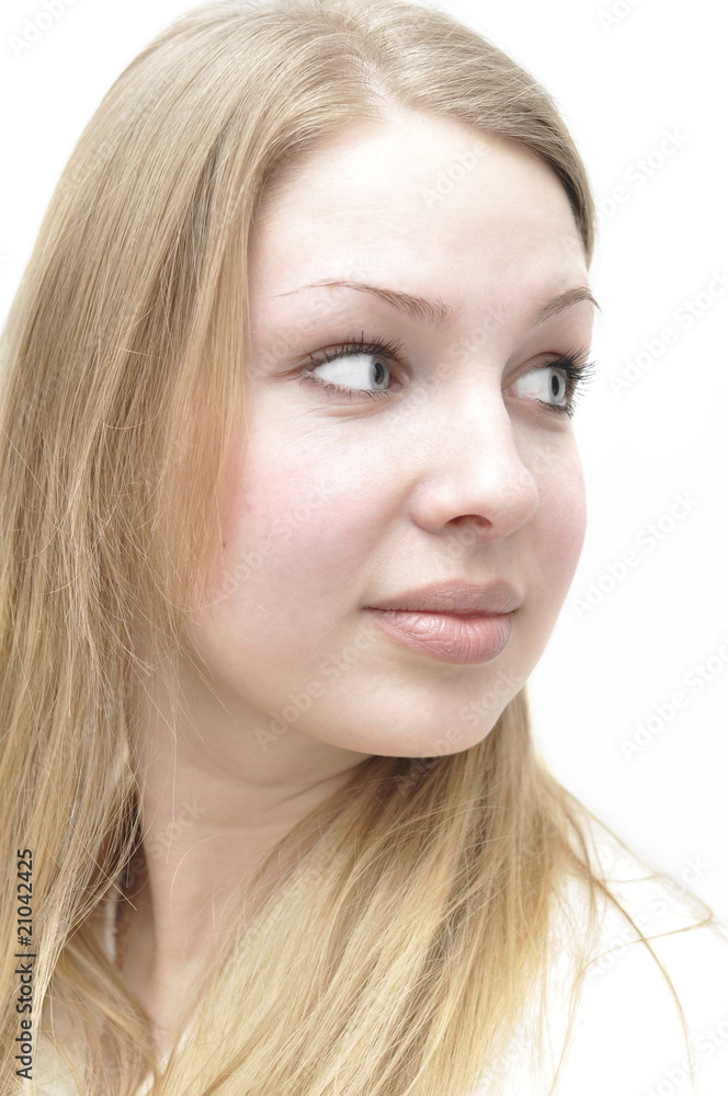 Close up portrait of young woman Close up portrait of young woman
