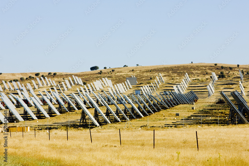 solar panels, Extremadura, Spain