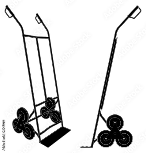 Baggage Trolley Cart Vector 01