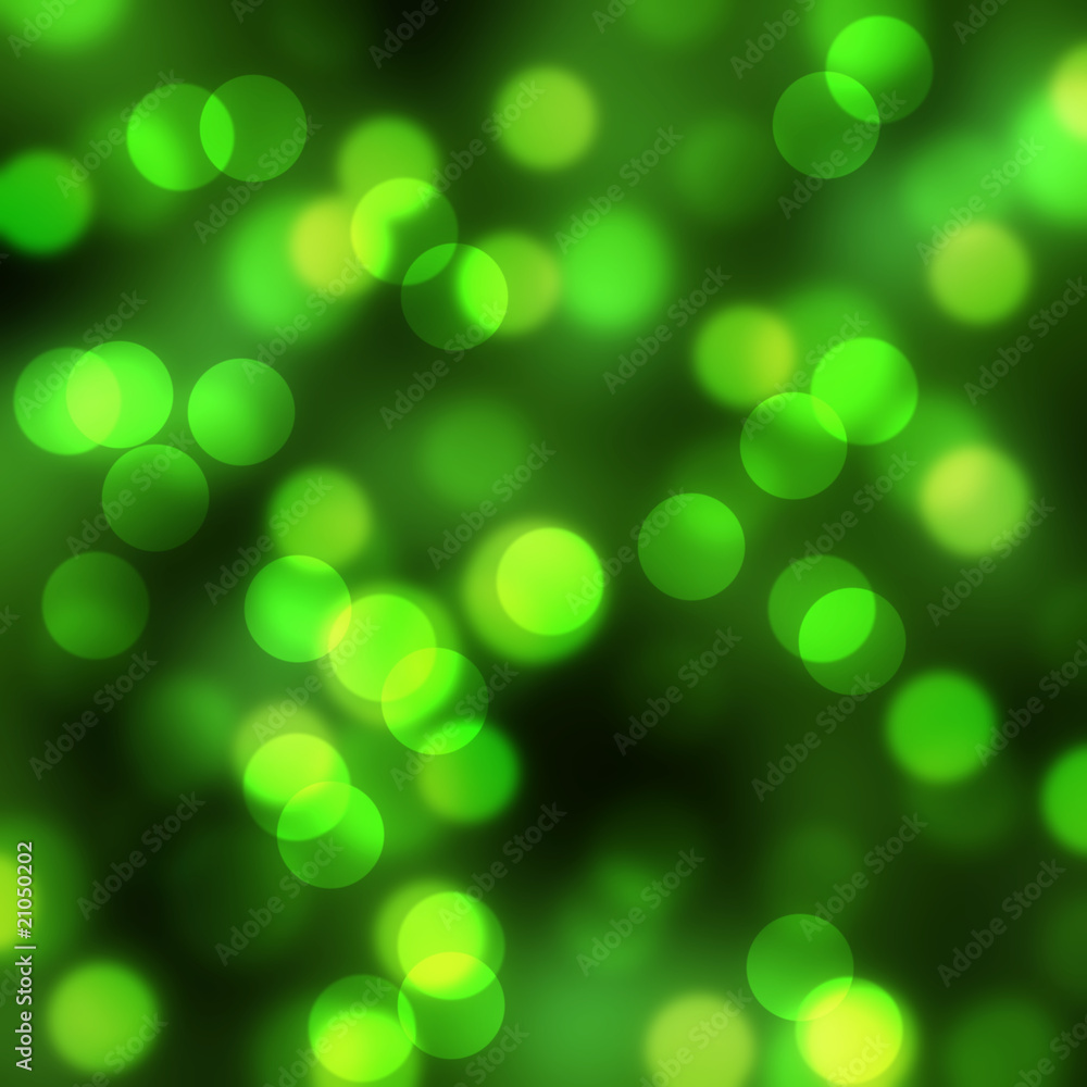 Fototapeta premium grüne Lichtpunkte