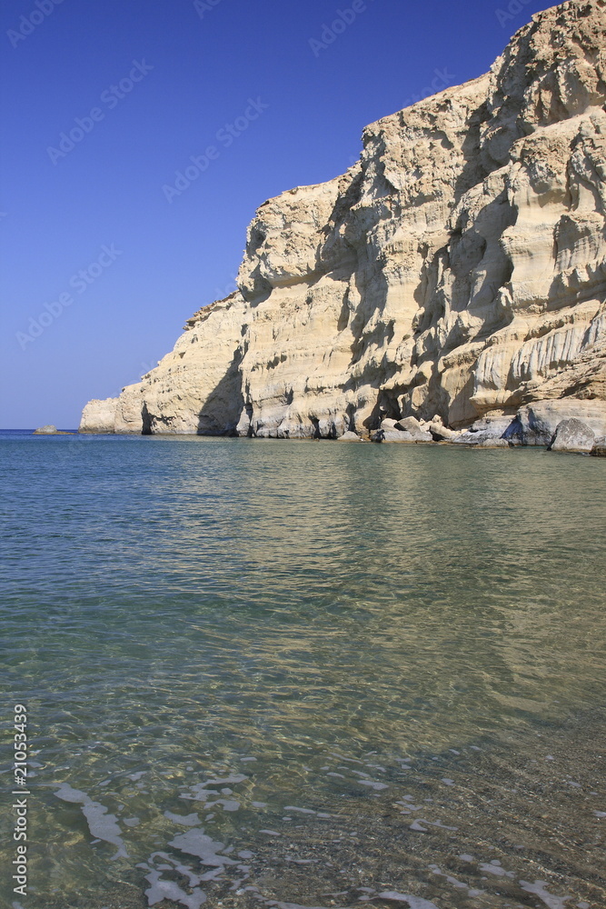 Fototapeta premium creta matala red beach