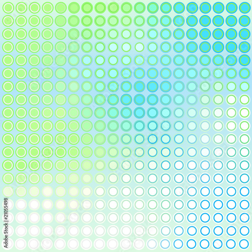 Blue green dots