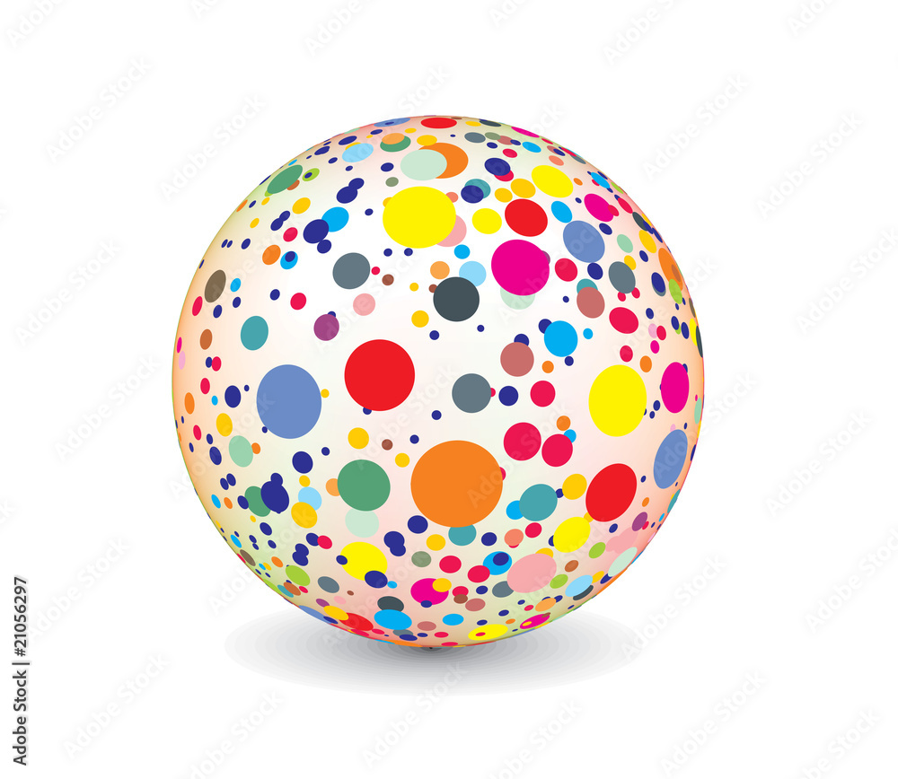 abstract multicolor ball abstract multicolor ball