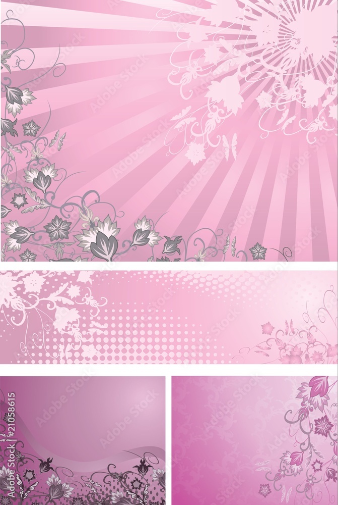 Pink and purple backgrounds collection