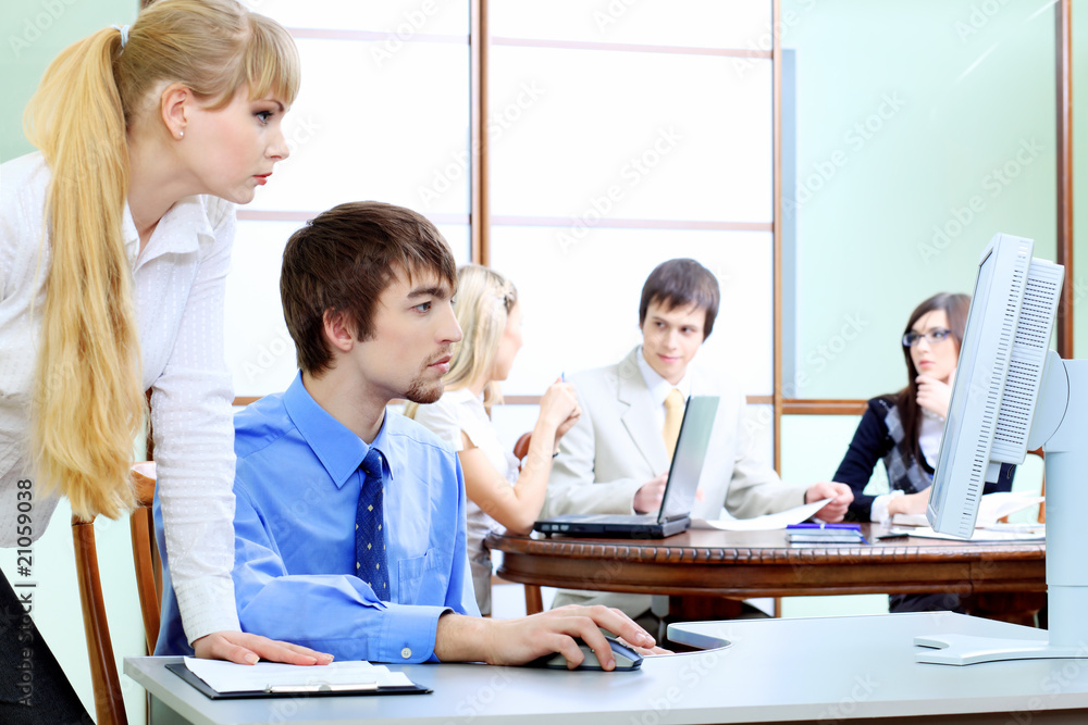 Fototapeta premium office people