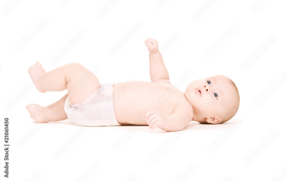 laying baby boy in diaper laying baby boy in diaper