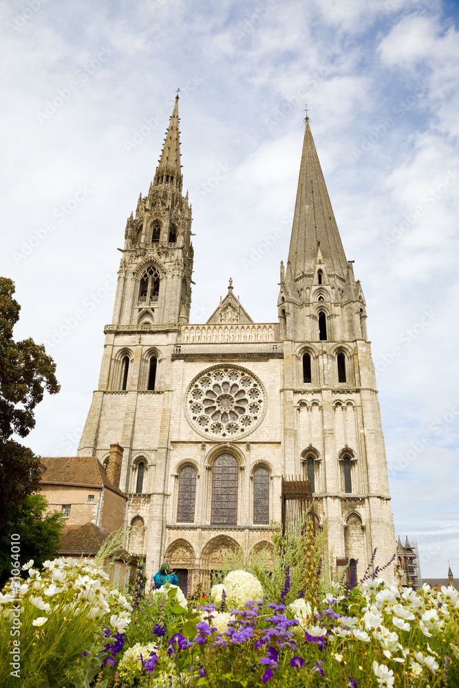 Chartres Cathedral facade, France