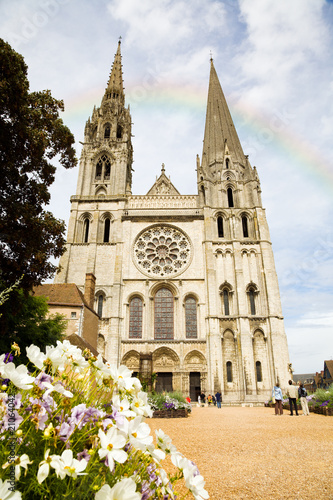 Chartres Cathedral facade, France