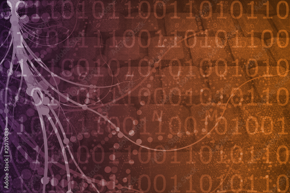 Fototapeta premium Science Fiction Virtual Reality Network